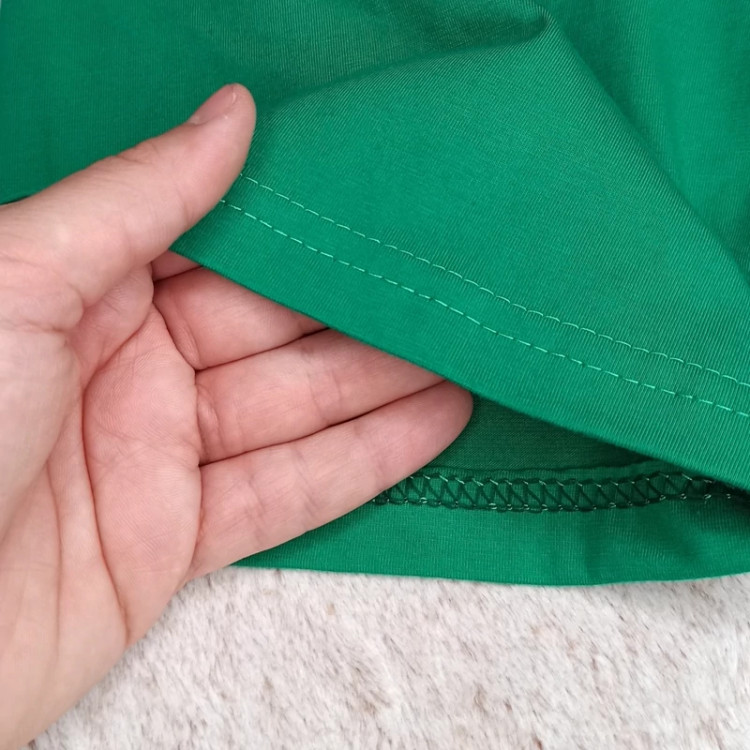 تیشرت سبز نخ پنبه خالص و درجه یک دارای سایزبندی
