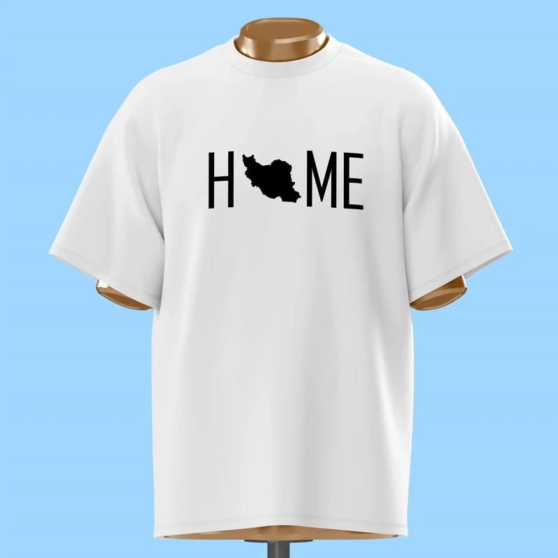 تیشرت طرح بزرگ هوم (HOME) دارای رنگبندی کد 10217