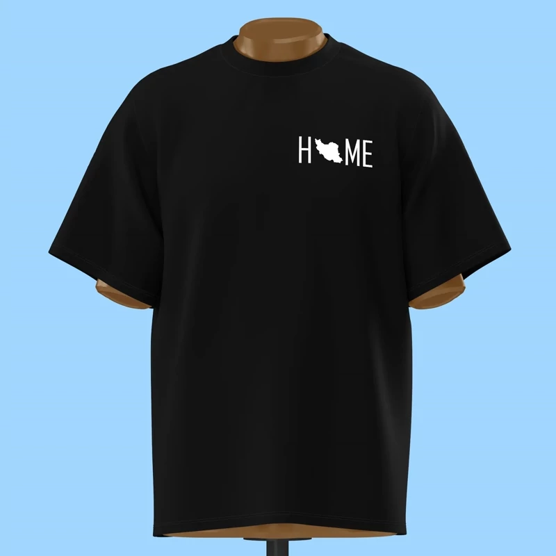 تیشرت طرح هوم (HOME) نخ پنبه درجه یک کد 10216