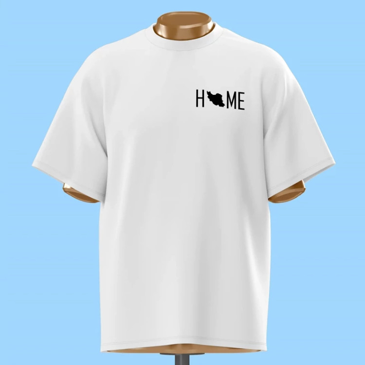 تیشرت طرح هوم (HOME) نخ پنبه درجه یک کد 10216