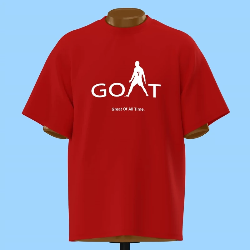 تیشرت رونالدو طرح GOAT کد 10024