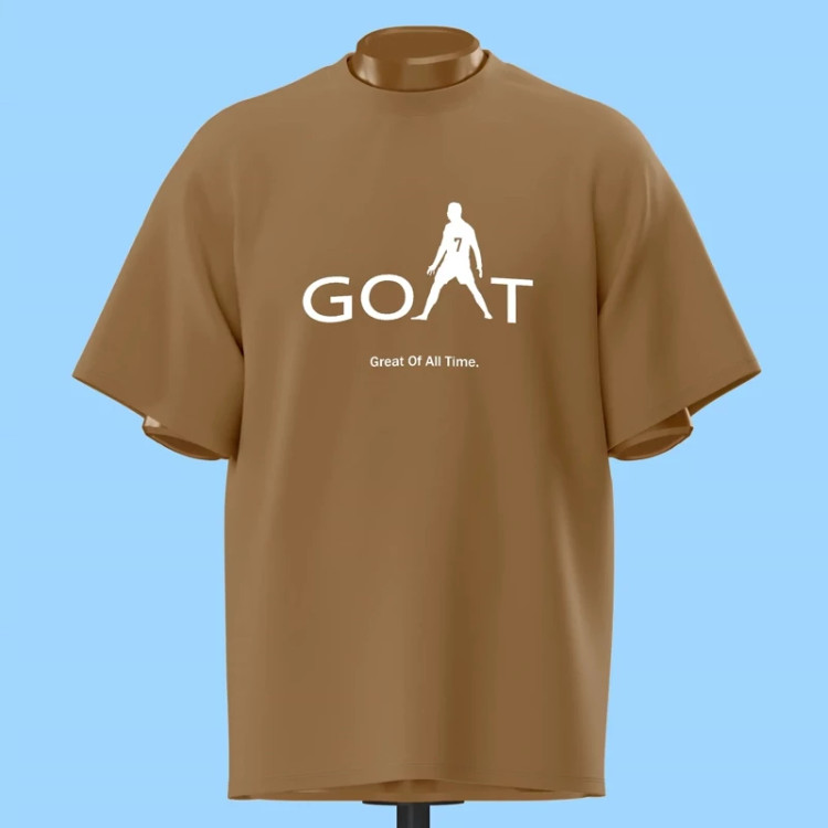 تیشرت رونالدو طرح GOAT کد 10024