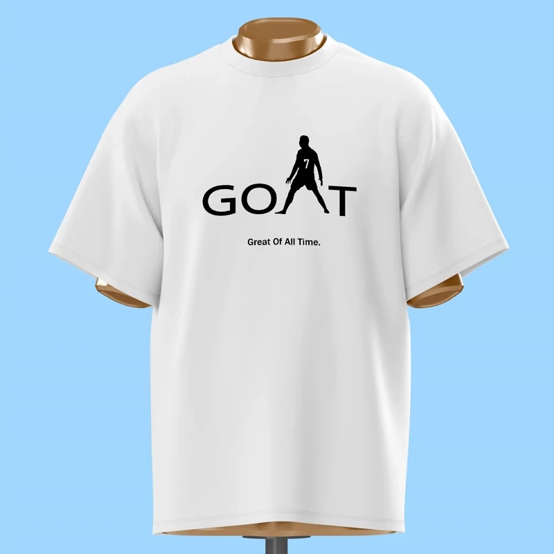 تیشرت رونالدو طرح GOAT کد 10024