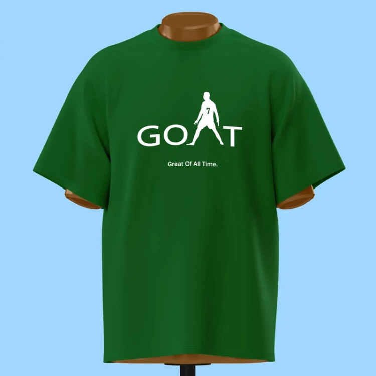 تیشرت رونالدو طرح GOAT کد 10024