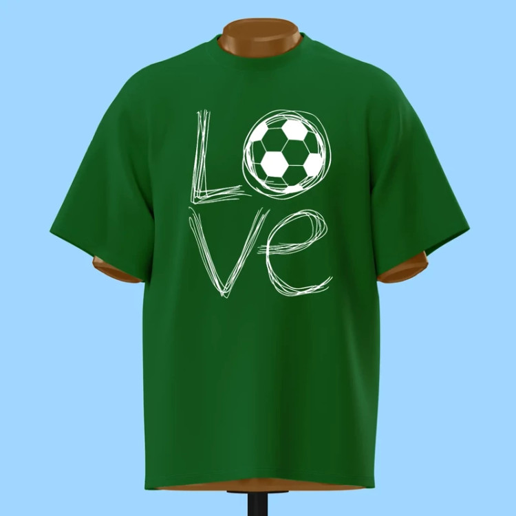 تیشرت فوتبالی LOVE - کد 10232