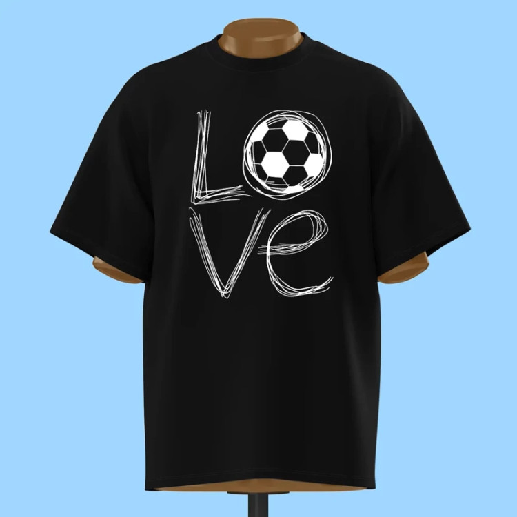 تیشرت فوتبالی LOVE - کد 10232