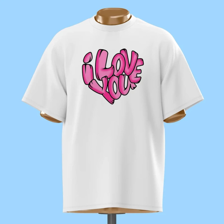 تیشرت I Love You - کد 10436