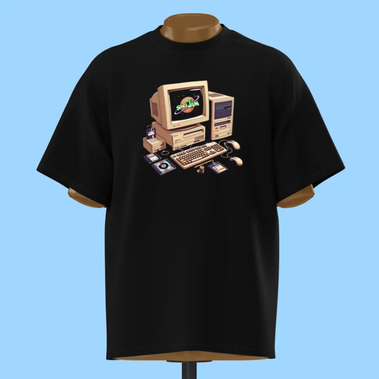 تیشرت کامپیوتر قدیمی Retro - کد 10723