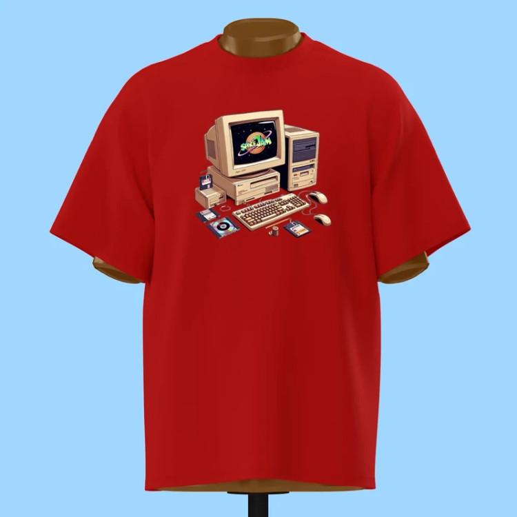 تیشرت کامپیوتر قدیمی Retro - کد 10723