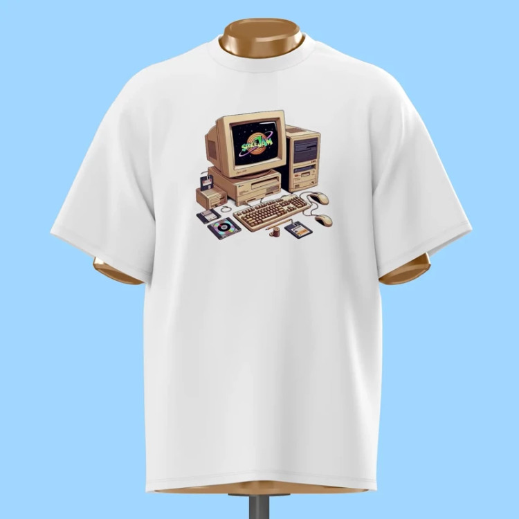 تیشرت کامپیوتر قدیمی Retro - کد 10723