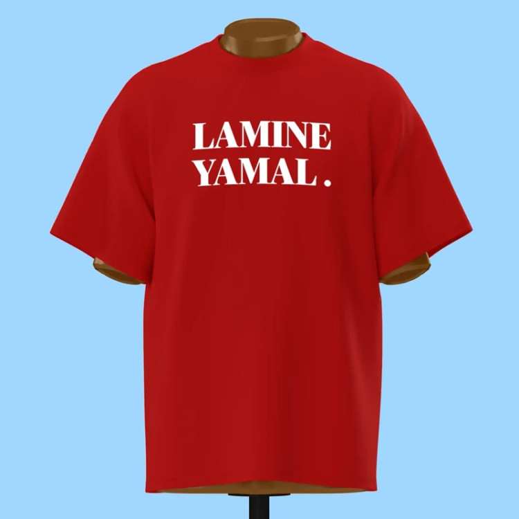 تیشرت نوشته Lamine Yamal - کد 10561