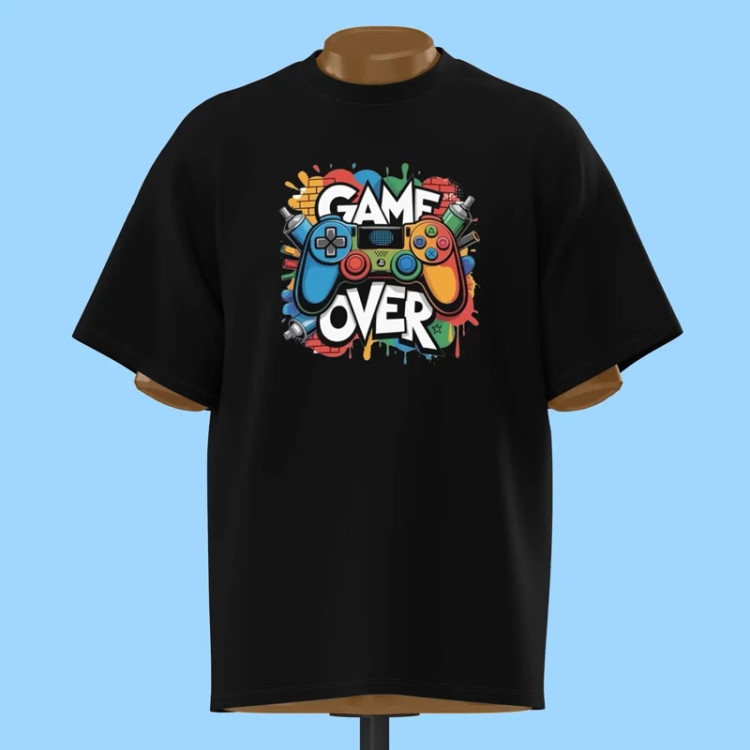 تیشرت Game Over گرافیتی - کد 10715