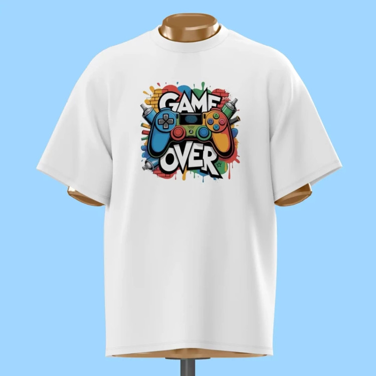 تیشرت Game Over گرافیتی - کد 10715
