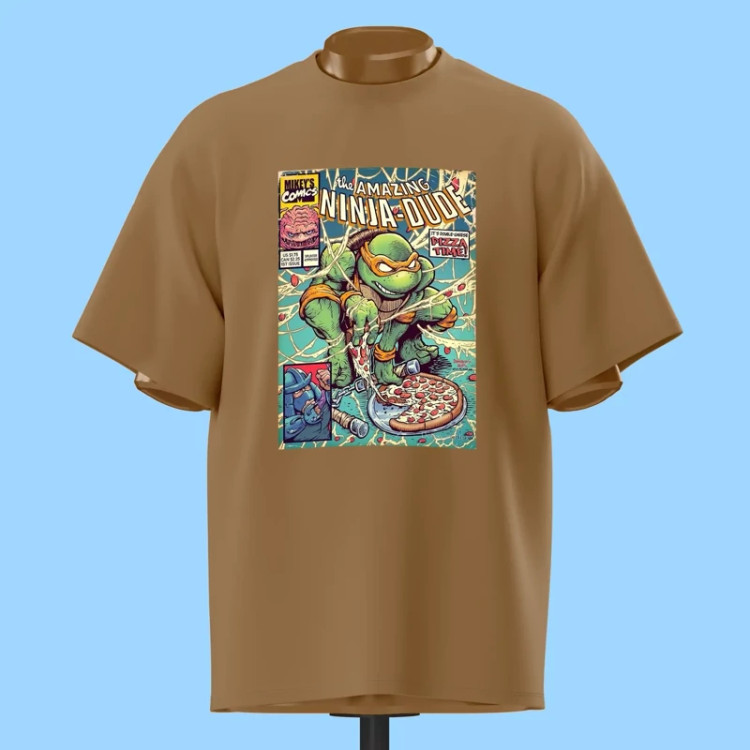 تیشرت مایکلآنجلو پیتزاخور لاکپشتهای نینجا - کد 11269