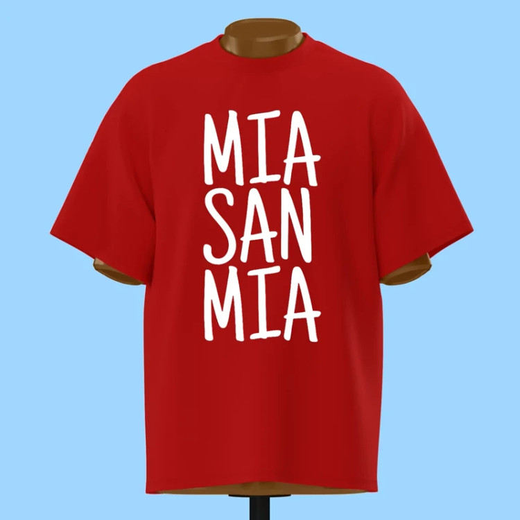 تیشرت شعار MIA SAN MIA دست نویس - کد 10274