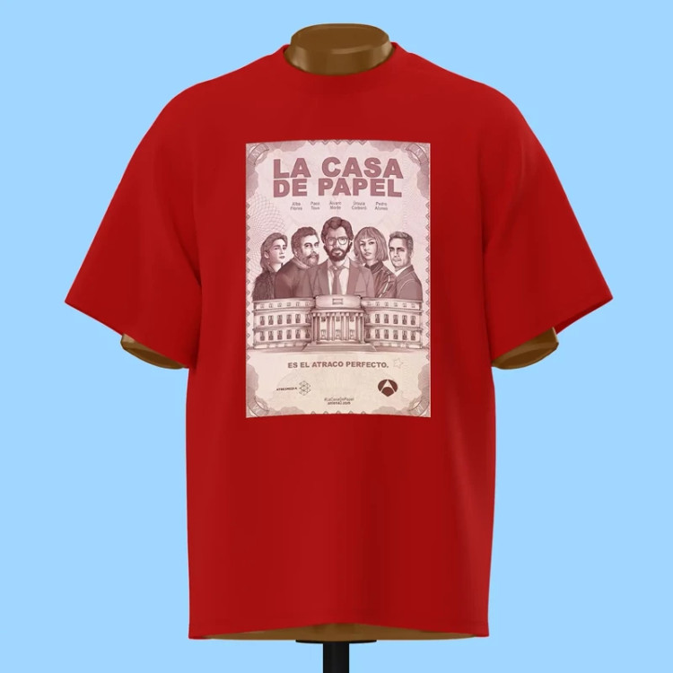 تیشرت پوستر فیلم La Casa de Papel - کد 10792