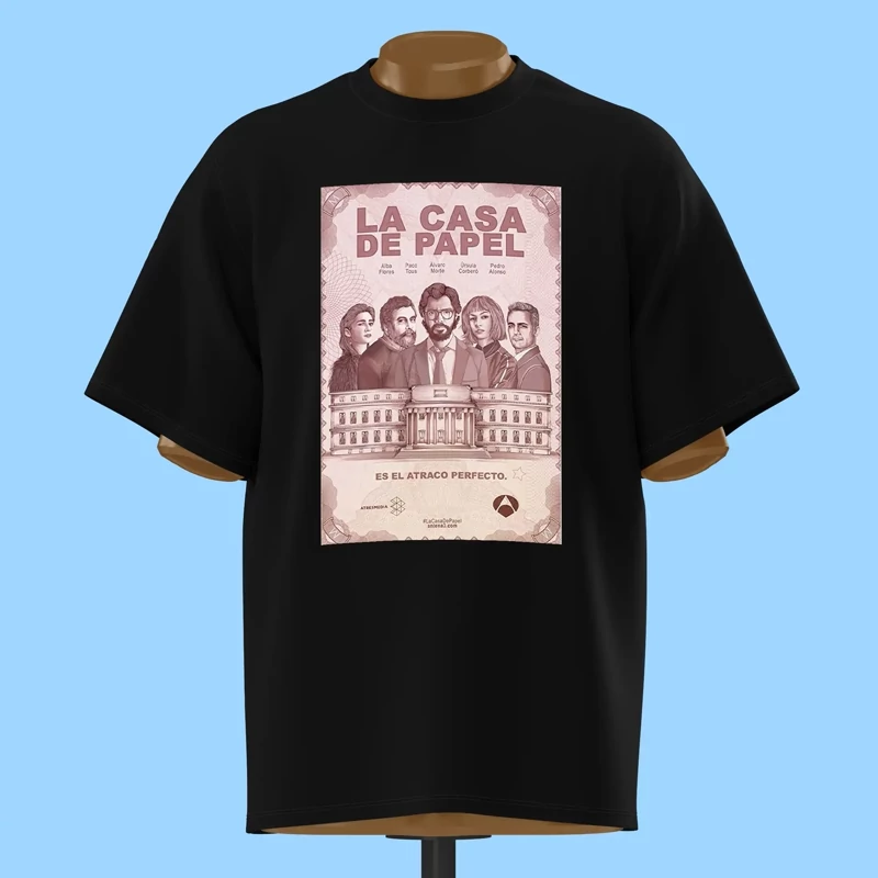 تیشرت پوستر فیلم La Casa de Papel - کد 10792