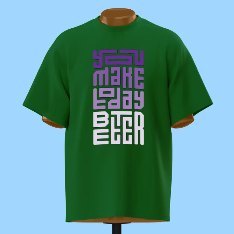 تیشرت تایپوگرافی You Make Today Better - کد 10899