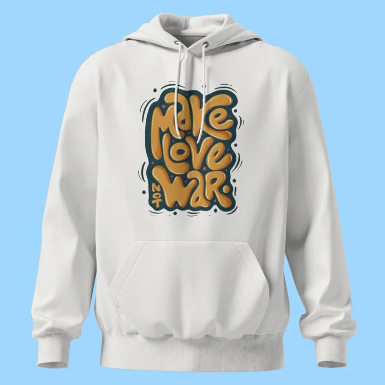 هودی تایپوگرافی Make Love Not War - کد 10880
