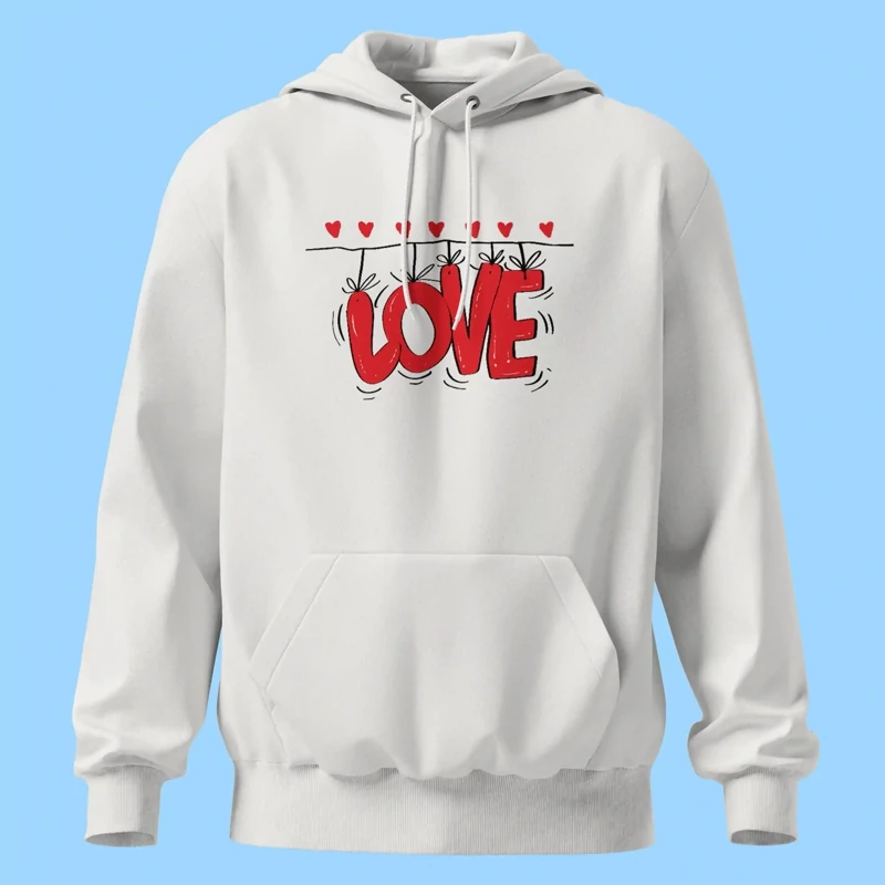 هودی نوشته آویزان LOVE - کد 10601