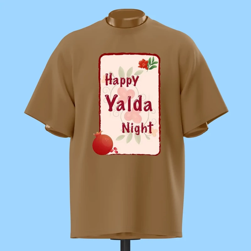 تیشرت Happy Yalda Night - کد 10600