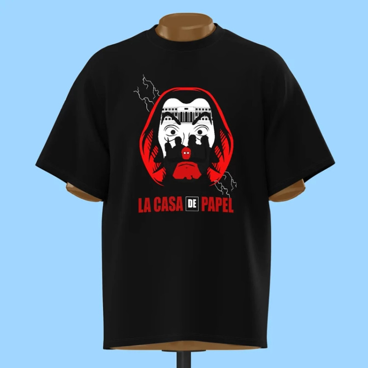 تیشرت ماسک دالی و ساختمان La Casa de Papel - کد 10751