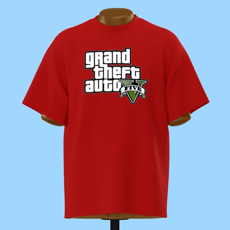 تیشرت لوگوی Grand Theft Auto V - کد 10688