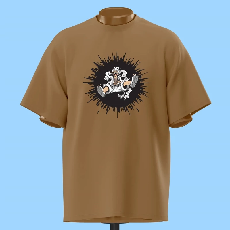 تیشرت انیمه ای طرح گیر 5 لوفی کد 10090