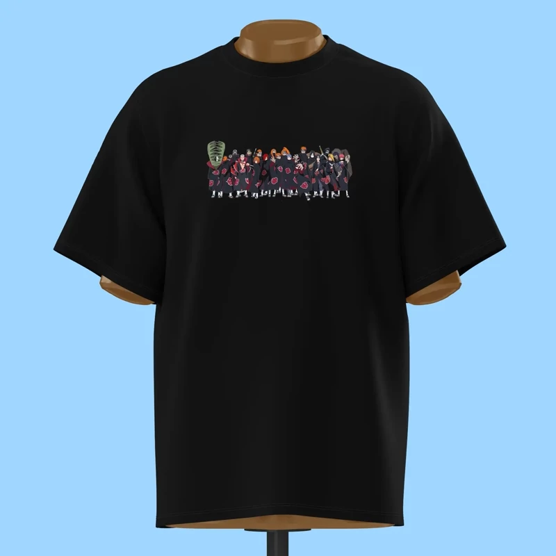 تیشرت گروه آکاتسوکی انیمه ناروتو - کد 12035
