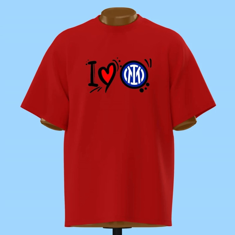 تیشرت چاپ I LOVE INTER کد 10035