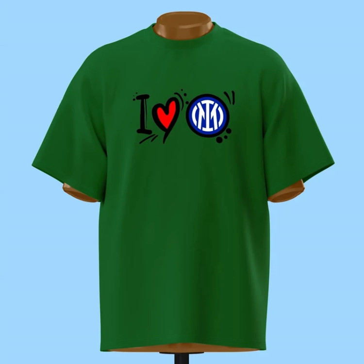 تیشرت چاپ I LOVE INTER کد 10035