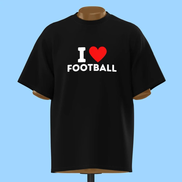 تیشرت I LOVE FOOTBALL - کد 10239