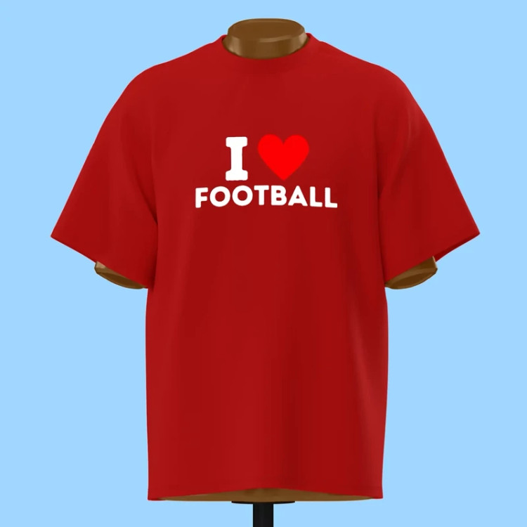 تیشرت I LOVE FOOTBALL - کد 10239