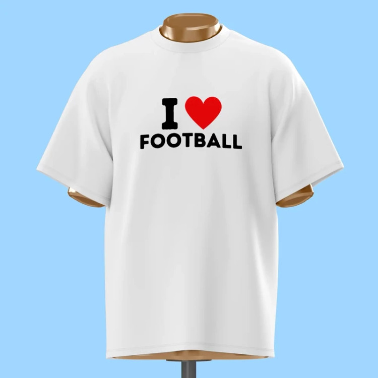 تیشرت I LOVE FOOTBALL - کد 10239