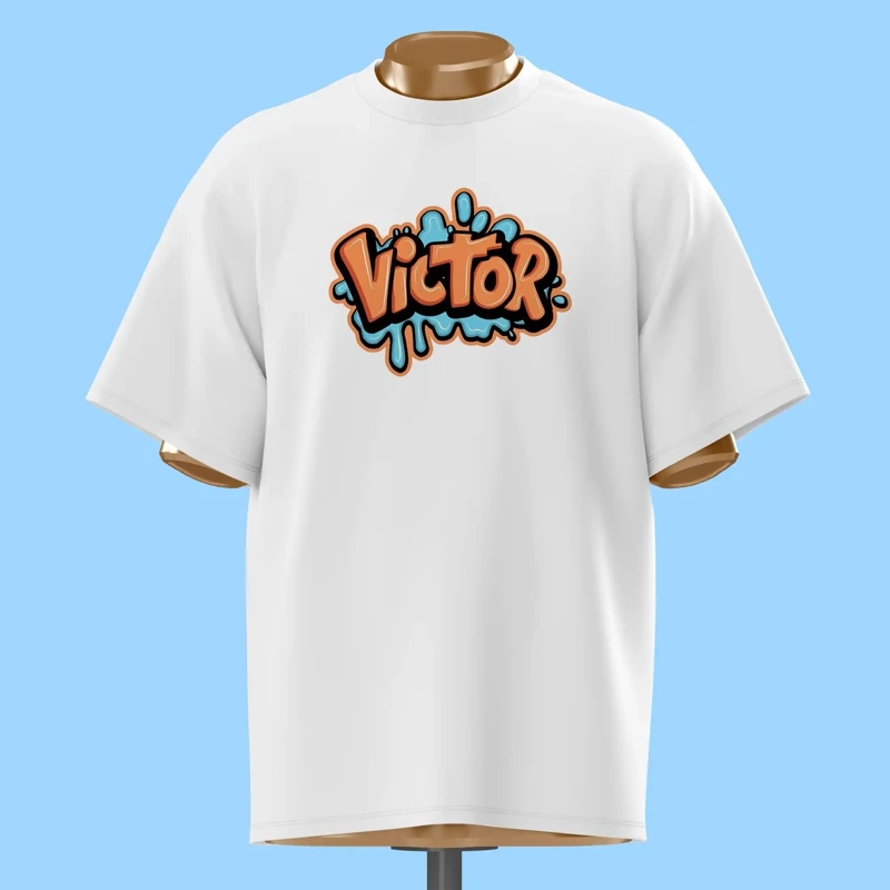 تیشرت گرافیتی Victor - کد 10889