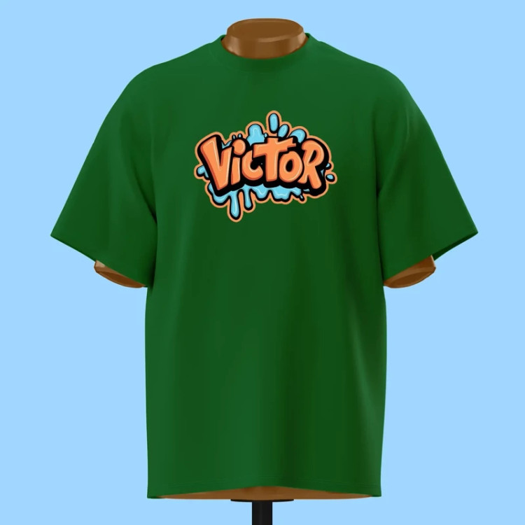 تیشرت گرافیتی Victor - کد 10889