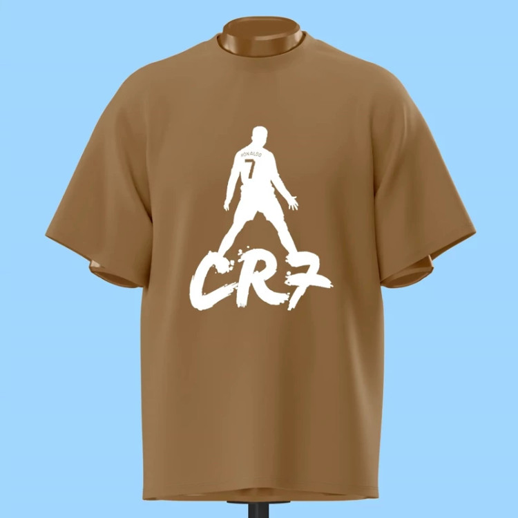 تیشرت رونالدو طرح خوشحالی CR7 کد 10010