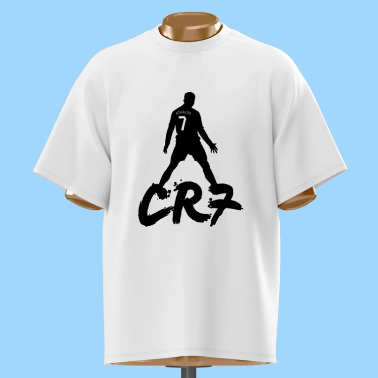 تیشرت رونالدو طرح خوشحالی CR7 کد 10010