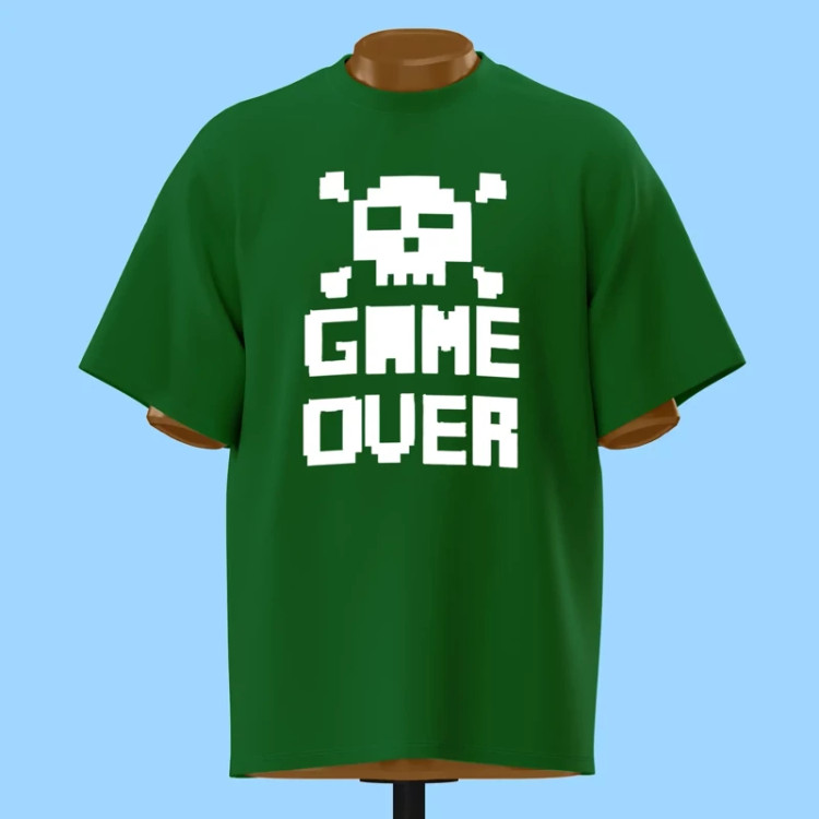 تیشرت پیکسل آرت Game Over - کد 10886