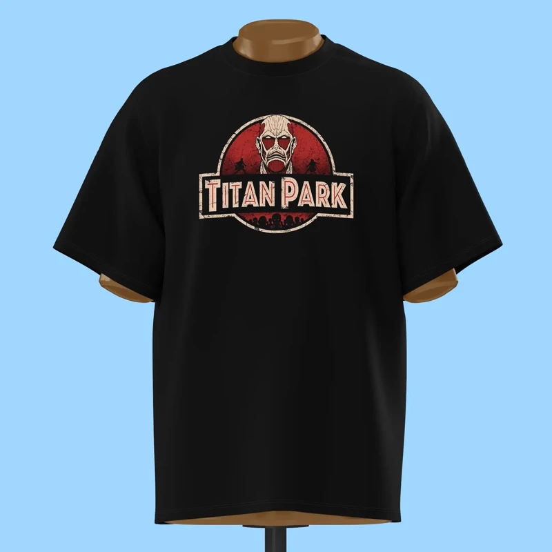 تیشرت لوگوی Titan Park اتک آن تایتان - کد 10759