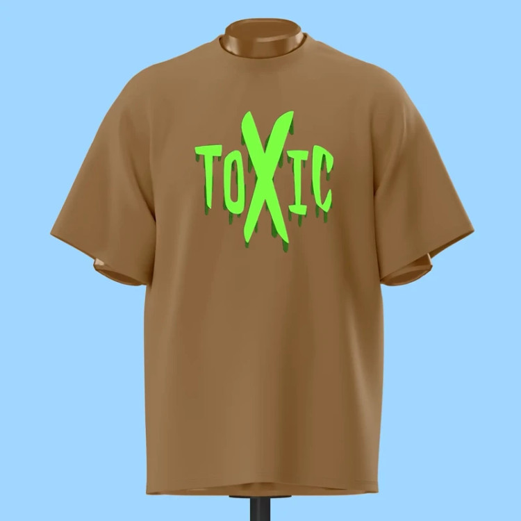 تیشرت تایپوگرافی TOXIC - کد 10883