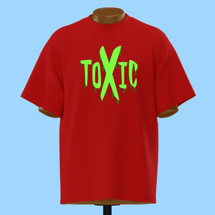 تیشرت تایپوگرافی TOXIC - کد 10883