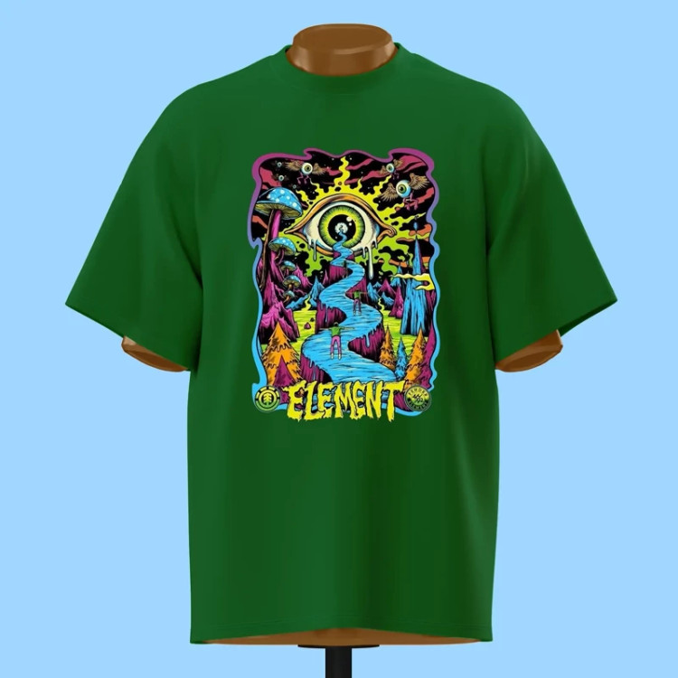 تیشرت پوستر سایکدلیک Element - کد 10930