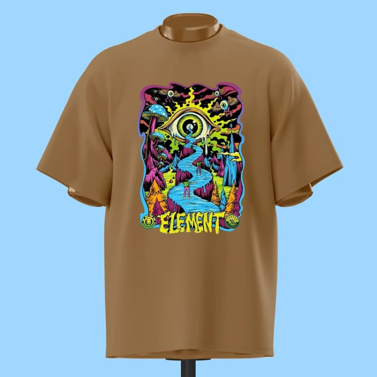 تیشرت پوستر سایکدلیک Element - کد 10930