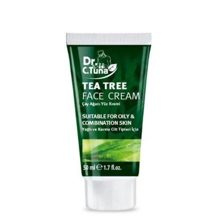 کرم آبرسان مرطوب کننده صورت دکتر سی تونا فارماسی درخت چای تی تری ضد جوش 50میل)