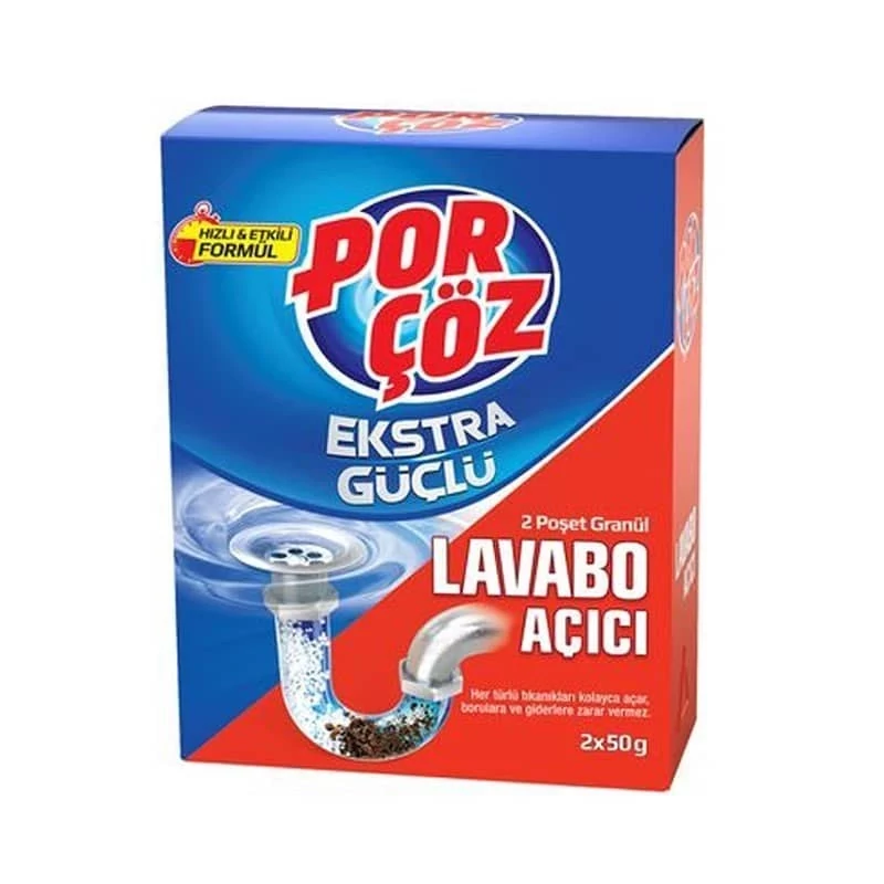 پودر لوله باز کن پورچوز مدل porcoz Lavabo Acici