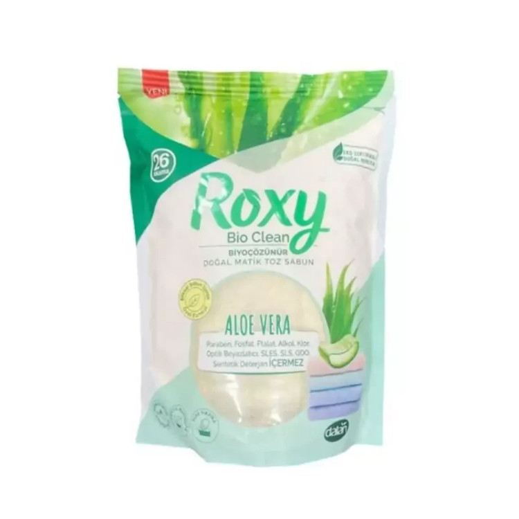 پودر صابون ماشین لباسشویی و دستی رکسی 800 میل ROXY با عصاره آلوئه ورا