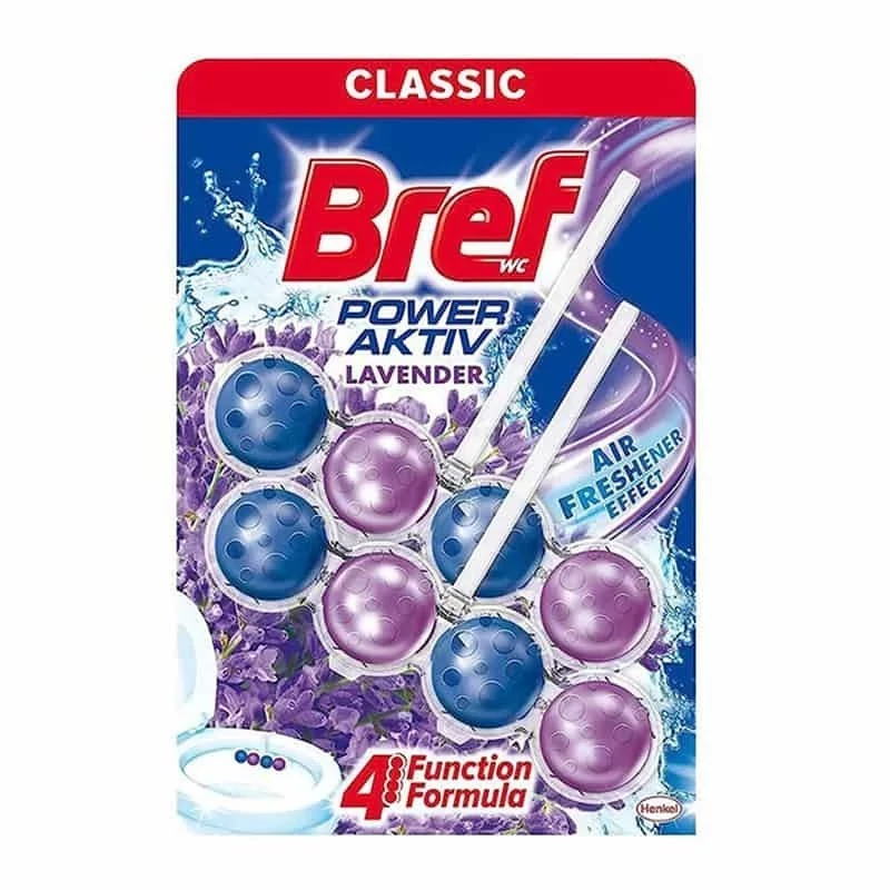 خوشبو کننده برف توپی مناسب توالت فرنگی با رایحه اسطوخودوس 8 تایی Bref