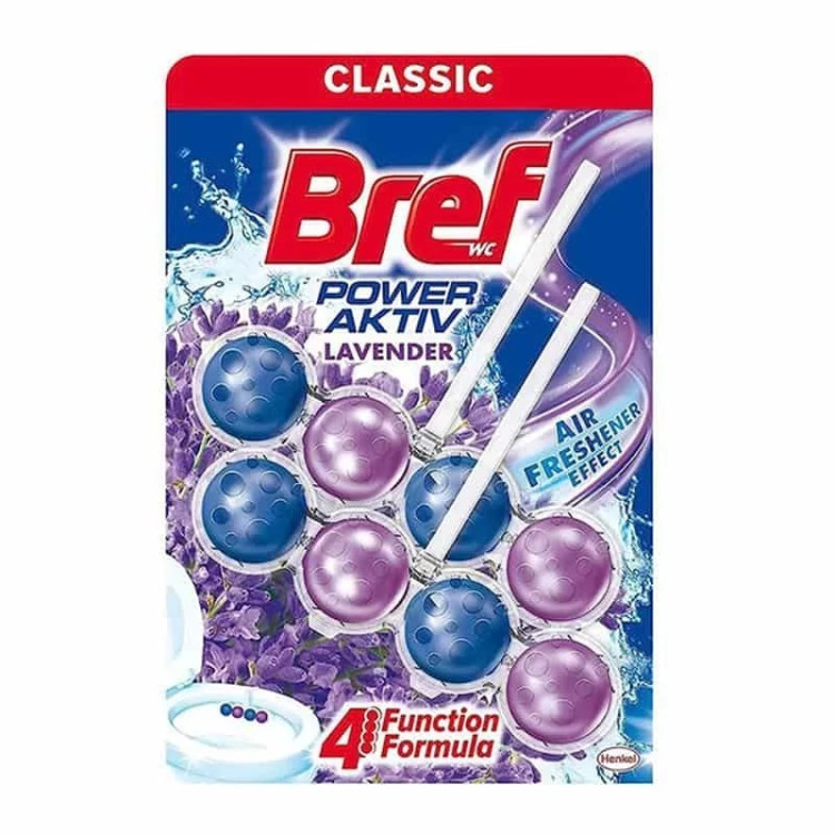خوشبو کننده برف توپی مناسب توالت فرنگی با رایحه اسطوخودوس 8 تایی Bref