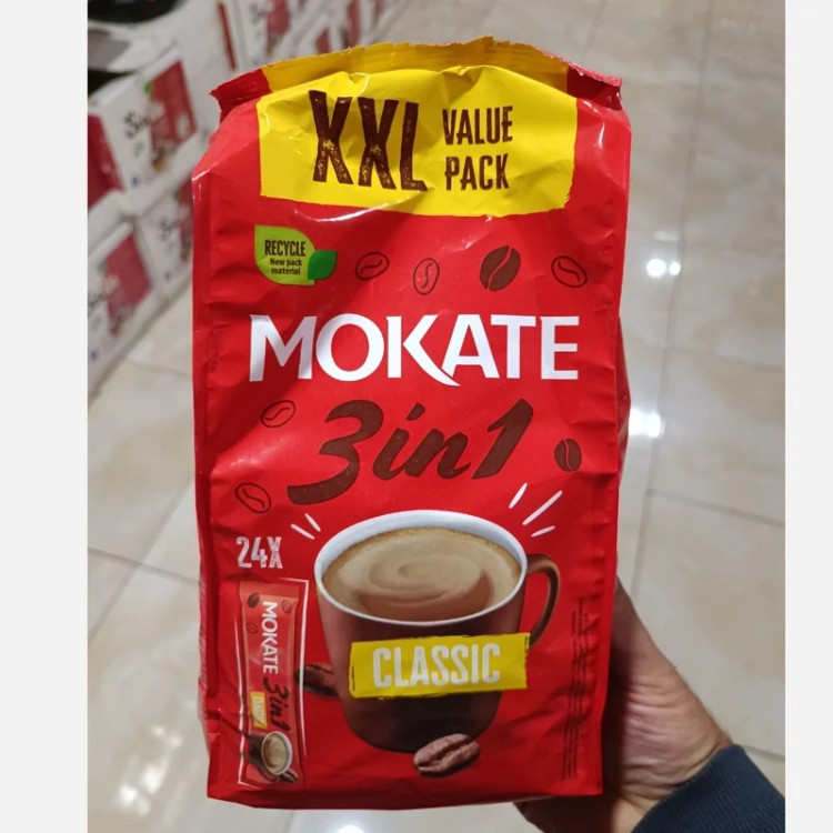 کافی میکس کلاسیک 3 در 1 ساشه ای بسته 24 عددی موکاته